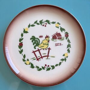 Brock of California Harvest Pattern 6.75” Round Bread/salad Plate